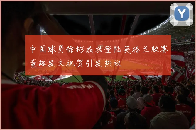 中国球员徐彬成功登陆英格兰联赛董路发文祝贺引发热议