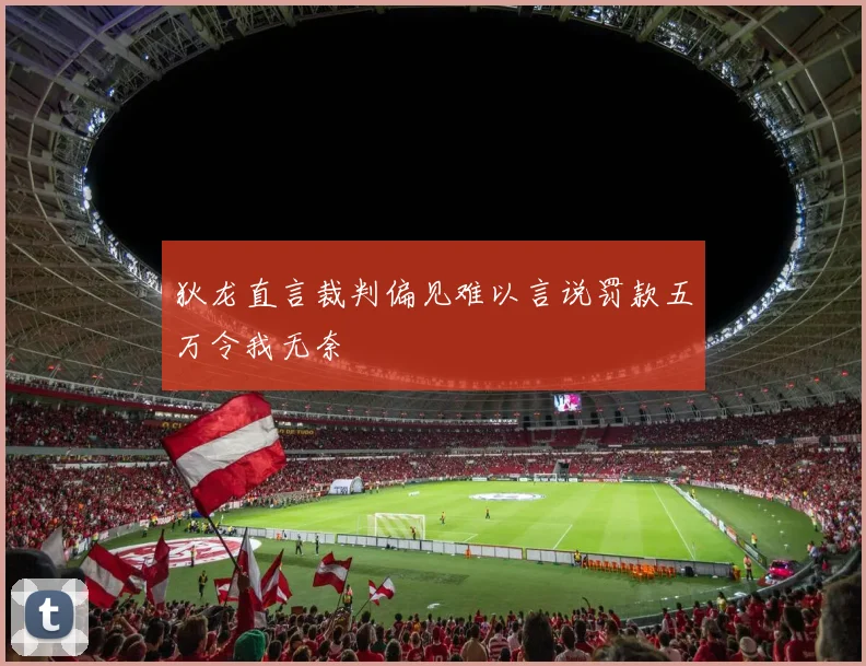 狄龙直言裁判偏见难以言说罚款五万令我无奈